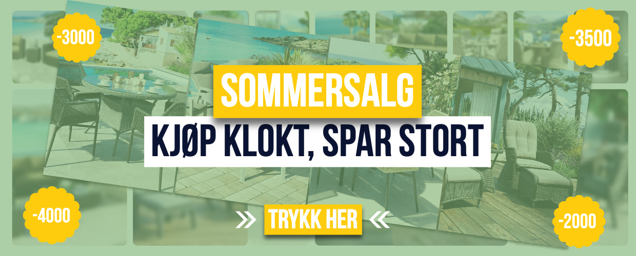 Endelig sommersalg! Spar opp til 4000 kroner!