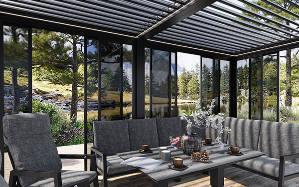 Pergola med tak og vegger – skap et uterom du kan bruke hele året