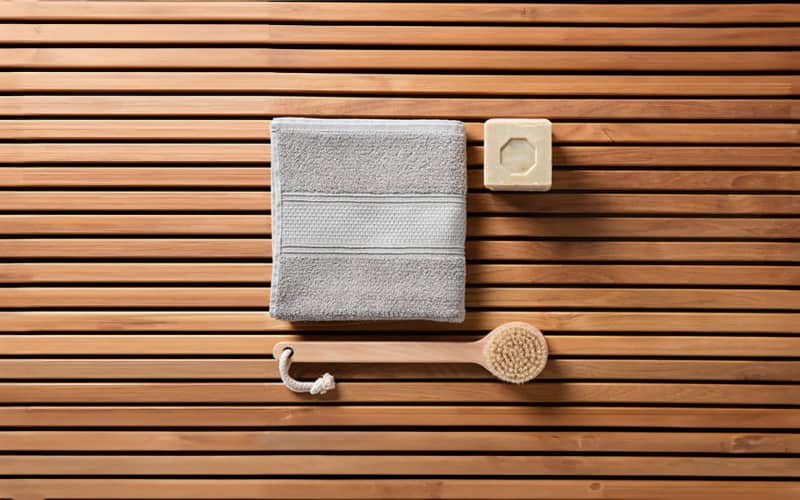 Rengjøringsprodukter til vask og vedlikehold av sauna